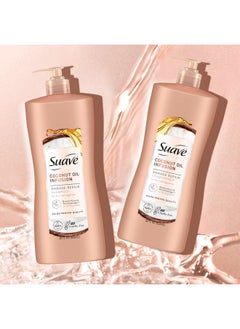 Suave Suave Coconut Oil Damage Repair Shampoo, for Normal, Dry and Damaged Hair, with Pure Coconut Oil Infusion, 28 oz Pack of 4  - Image 4