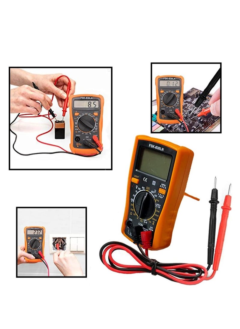 Soldering Iron Kit 60W Adjustable Temperature Welding Tool, Digital Multimeter, 2pcs Soldering Iron Tips, Desoldering Pump, Wire Stripper Cutter, Tweezers, Iron Stand, 2pcs Electronic Wire  - Image 2