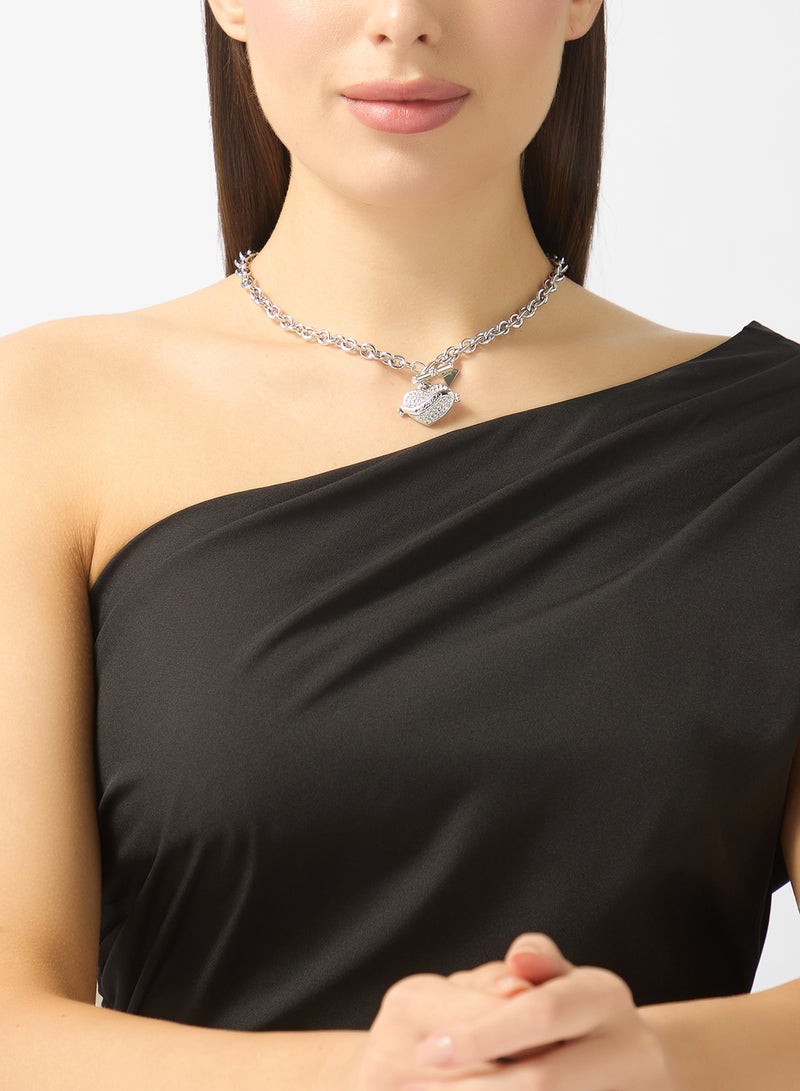 GUESS Vintage Guess Logo Necklace - Image 5