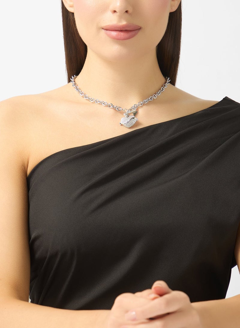 GUESS Vintage Guess Logo Necklace - Image 5