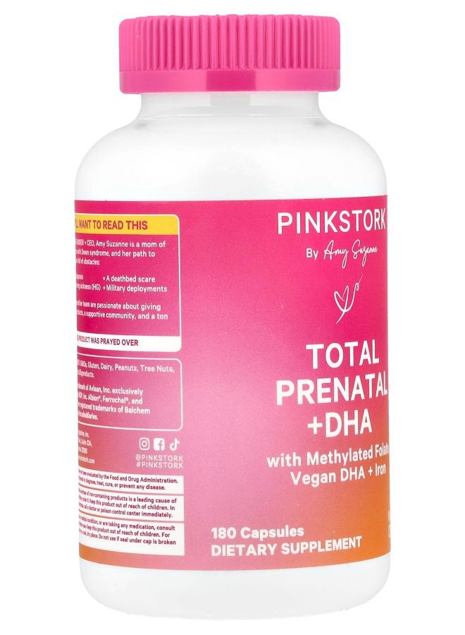 Pink Stork Total Prenatal + DHA 180 Capsules - Image 2