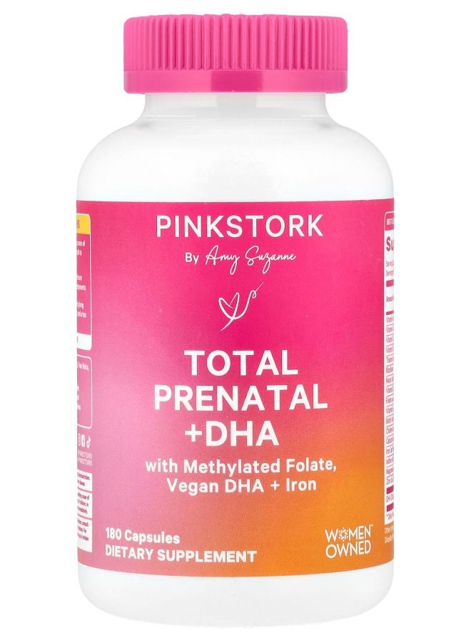 Pink Stork Total Prenatal + DHA 180 Capsules - Image 1