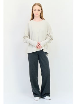 Adidas Adidas X Parley Women Sportswear Fit Long Sleeve Outdoor Sweatshirt, Beige  - Image 2