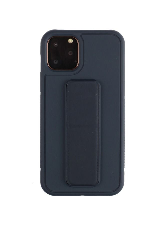 Shockproof PC TPU Protective Back Case With Wristband Holder For Apple iPhone 12 Mini Dark Blue - Image 4