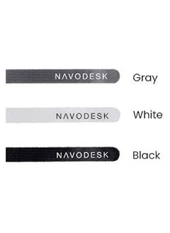 NAVODESK Navodesk Premium Nylon Cable Ties, 15 PCs Reusable Hook & Loop Velcro Cable Straps, Wire Ties, Cord/Cable Organizer for Computer, Adjustable Fastening Loop for Tidy Cable Management (6 inches)  - Image 3