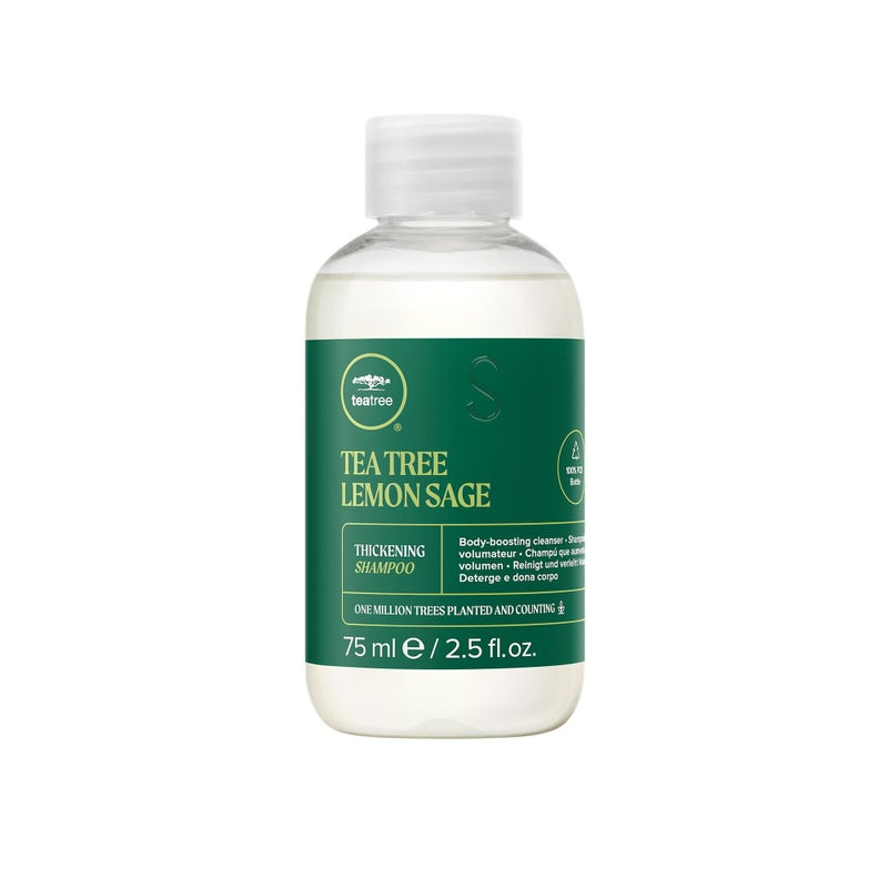 Tea Tree Lemon Sage Thickening Shampoo, Builds Body + Boosts Volume, For Fine Hair, 2.5 fl. oz. - Image 1