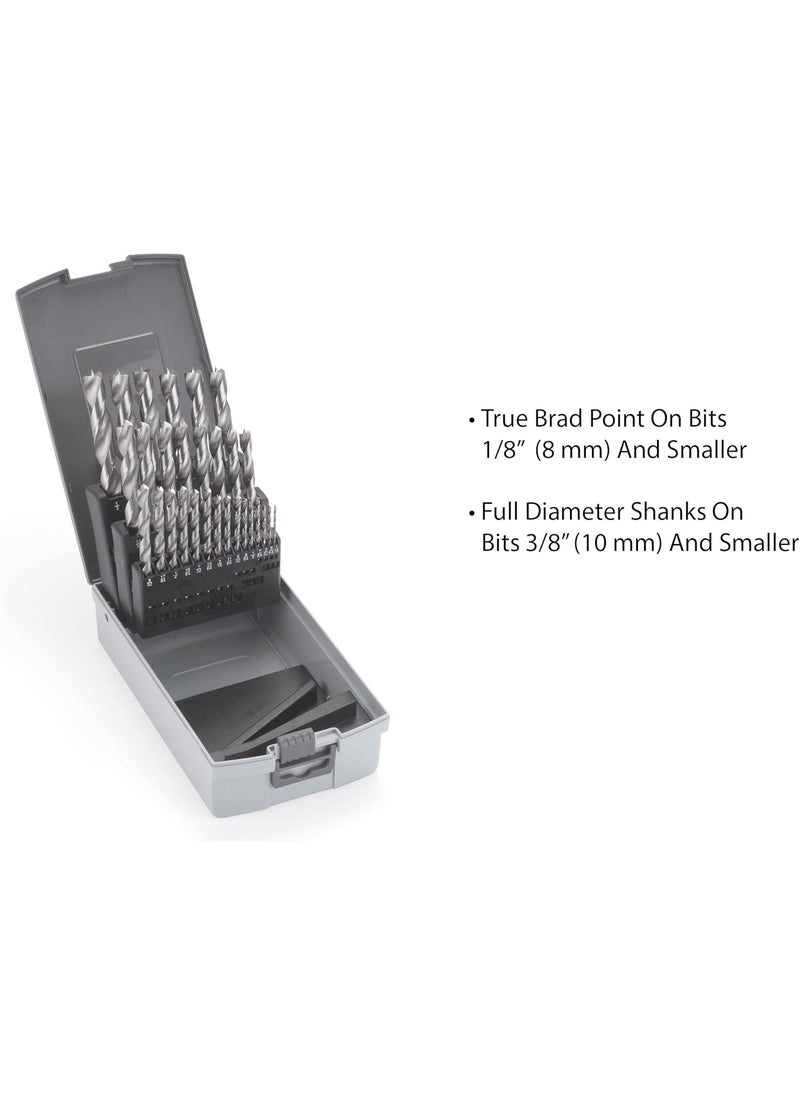 WOODRIVER WOODRIVER 29 Piece Fractional Inch Brad Point Drill Bit Index Set  - Image 3