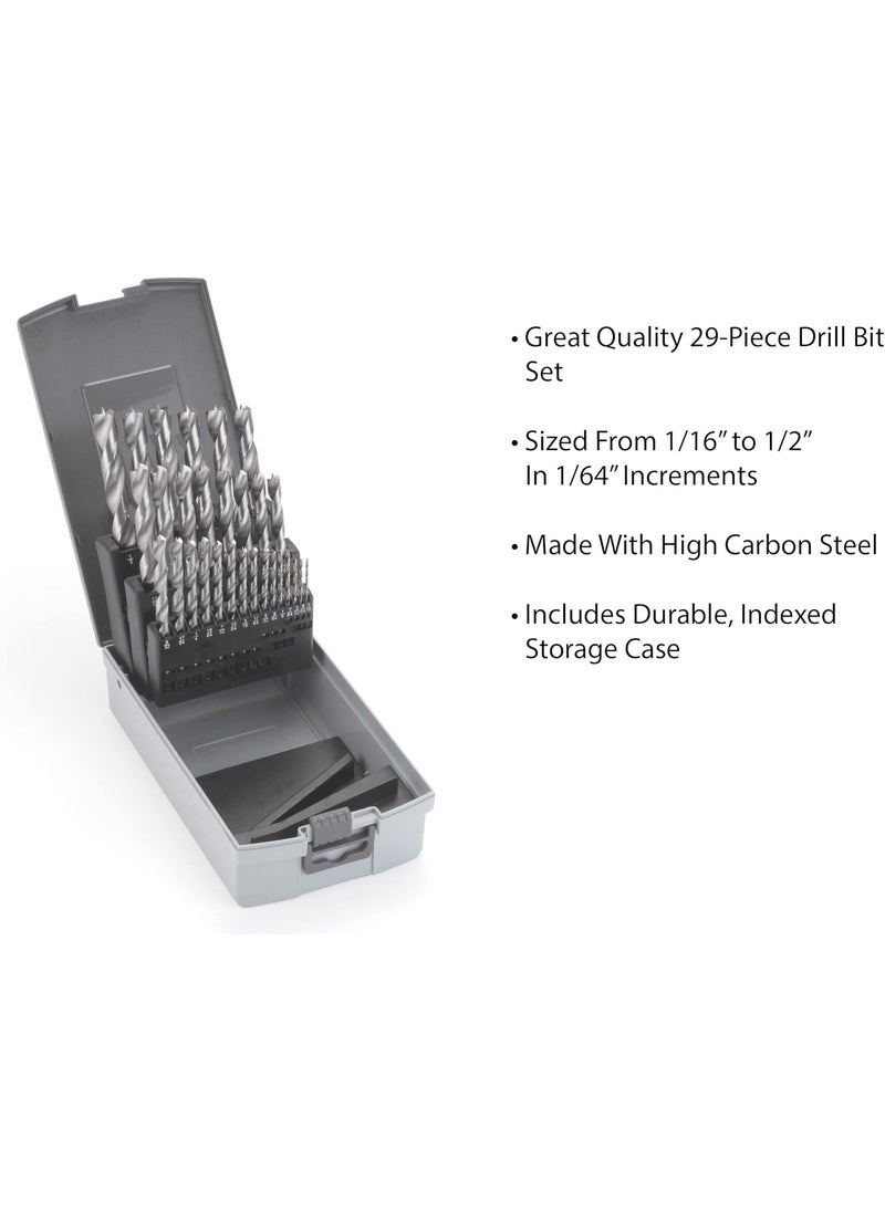 WOODRIVER WOODRIVER 29 Piece Fractional Inch Brad Point Drill Bit Index Set  - Image 2