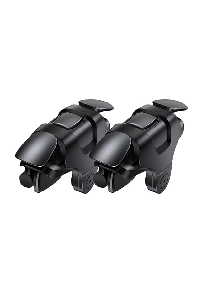 Mobile Shooting Games Fire Trigger Pubg Cod Portable Gaming Grip Sensitive Shoot Aim Joysticks Aim on L1R1 Shooter Joystick For Iphone Android Phone Game Pad Accesorios，Black - Image 1