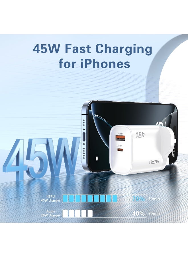 هيبو شاحن سريع HEPU 45واط - Image 5