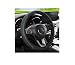 LoyaForba Leather Car Steering Wheel Cover Elastic Breathable AntiSlip Steering Wheel Protector Car Interior Accessories for Men Women Universal 15 Inch for Most Cars BlackGreen - Image 2
