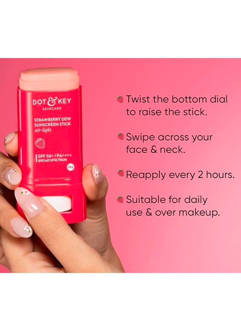 Dot & Key Dot & Key Strawberry Dew SPF 50 Sunscreen Stick On-the-Go  - Image 5