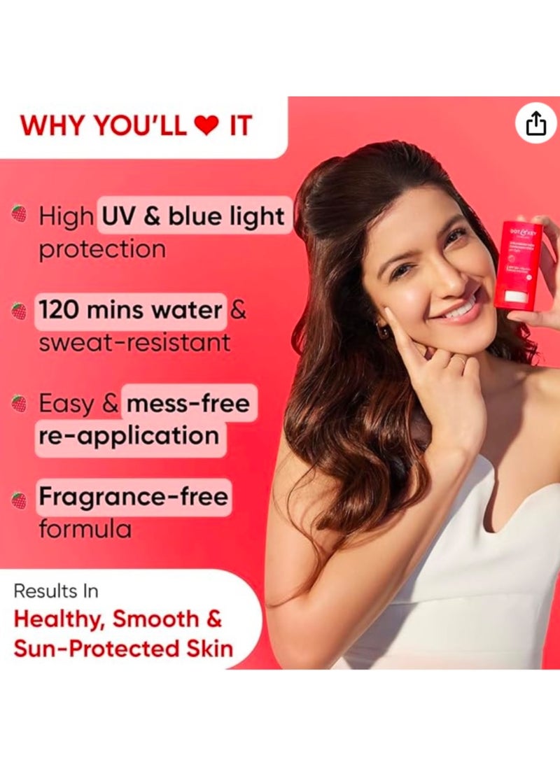 Dot & Key Dot & Key Strawberry Dew SPF 50 Sunscreen Stick On-the-Go  - Image 3