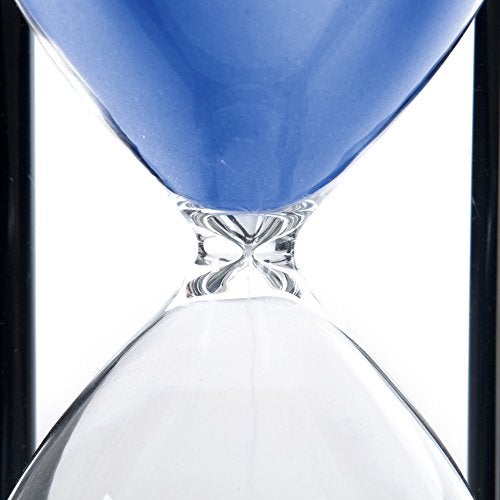 B BELLAWARE Bellaware 60 Minutes Hourglass, Wood Sand Timer, Blue - Image 3