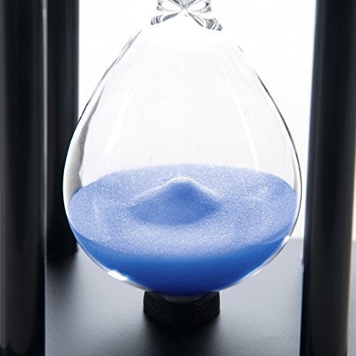 B BELLAWARE Bellaware 60 Minutes Hourglass, Wood Sand Timer, Blue - Image 4