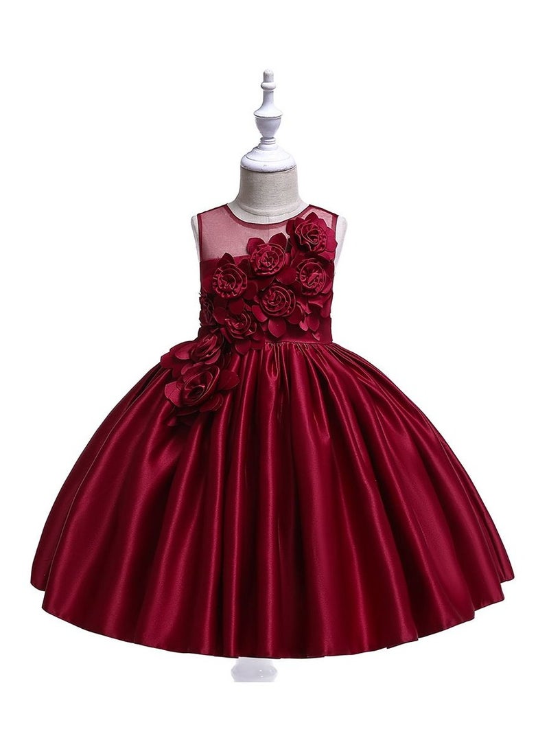 Flower Embellished Princess Dress - Image 1