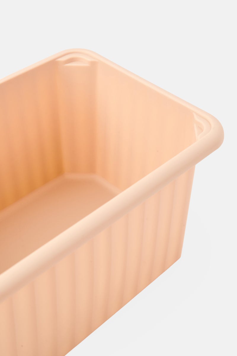 Oasis Home 2 Pcs Dual Purpose Nest Or Stack Bins, Peach - Image 2