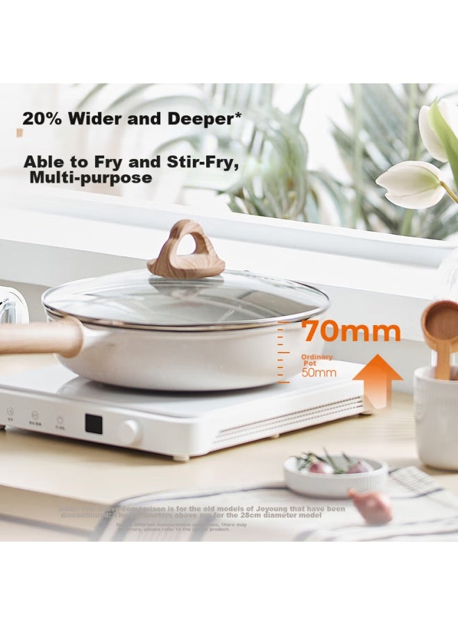 Joyoung Non-stick Frying Pan, Breakfast Pan, Oil-gathering Steak Pan, Suitable For Home And Stove Use, 26cm - Image 3