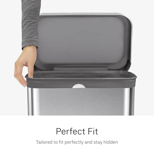 simplehuman Code H 100 Count Odorsorb® Custom Fit Liners, Drawstring Odor Absorbing Trash Bags, One-by-One Mess-Free Dispense, Extra Thick & Double Seamed, 50% PCR Plastic, 30-35 Liter / 8-9 Gallon - Image 3