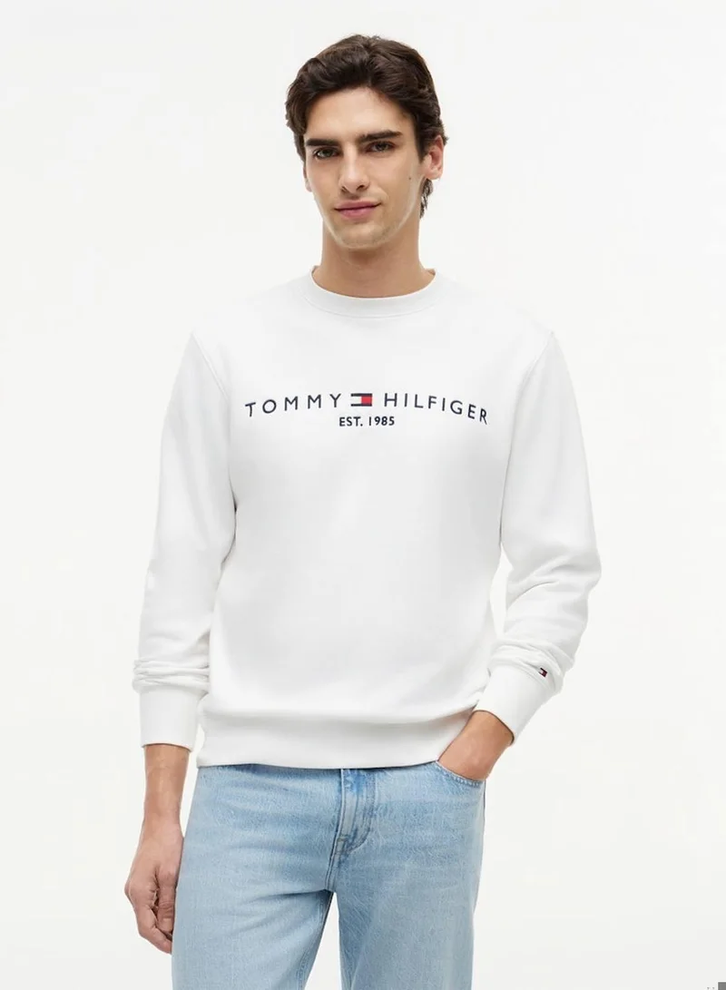Tommy Hilfiger Logo Embroidery Flex Fleece Sweatshirt