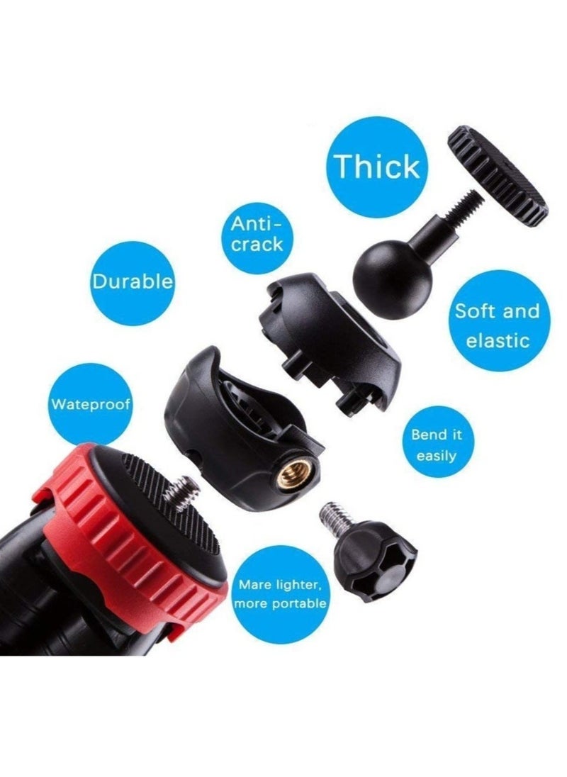 ELTRAZONE Flexible Gorillapod Tripod with 360° Rotating Ball Head Tripod for All DSLR Cameras(Max Load 1.5 kgs) & Mobile Phones + Free Heavy Duty Mobile Holder - Image 5