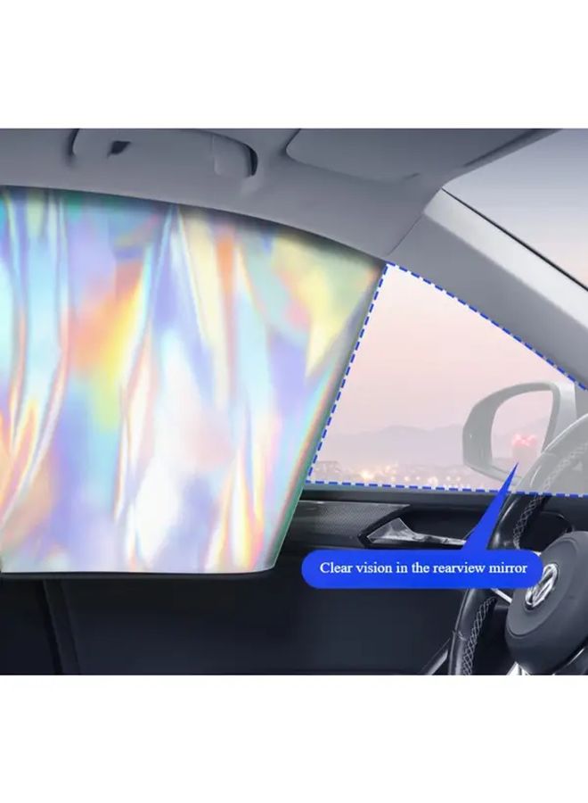 4 قطع مغناطيسية ستائر جانبية للسيارة تعكس الضوء وتحجب أشعة الشمس - Image 5