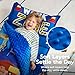 JOIEDOMI Toddler Sleeping Bag for Kids 55x30 Nap Mat with Removable Pillow and Minky Blanket for Toddler Ages 37 Roll Up Kids Sleeping Bag for Boys Girls Kindergarten Daycare Sleepover Vehicle - Image 3