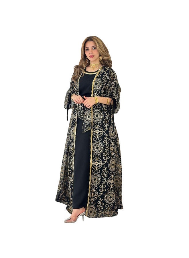 Muslim women's long robe dress - Image 5
