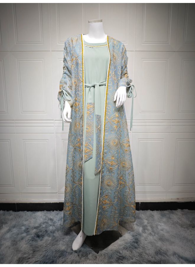 Muslim women's long robe dress - Image 4