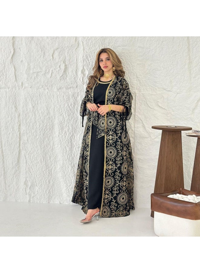 Muslim women's long robe dress - Image 2