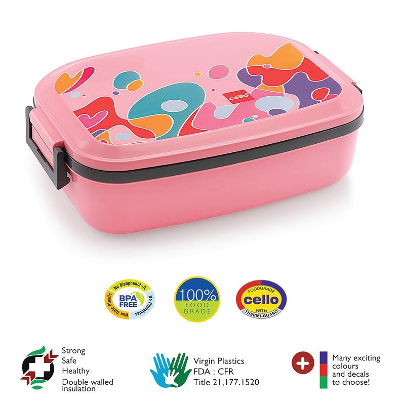 Cello CELLO Doppler Plus Insulated Lunch Box, Pink  - Image 3