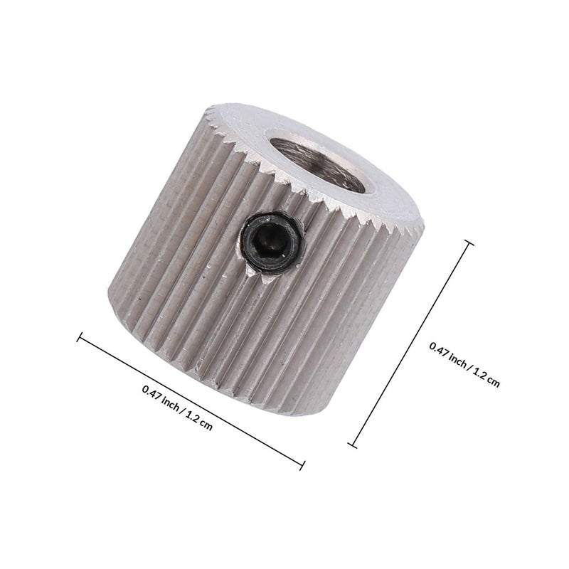 4Pcs 40 Teeth Stainless Steel 3D Printer Extruder Wheel 5mm Inner Hole Feeding Gear Replacement - Image 3