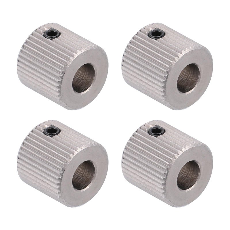 4Pcs 40 Teeth Stainless Steel 3D Printer Extruder Wheel 5mm Inner Hole Feeding Gear Replacement - Image 2