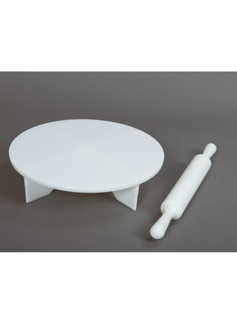 Non-stick plastic dough rolling board and tool, 34 cm  - Image 1