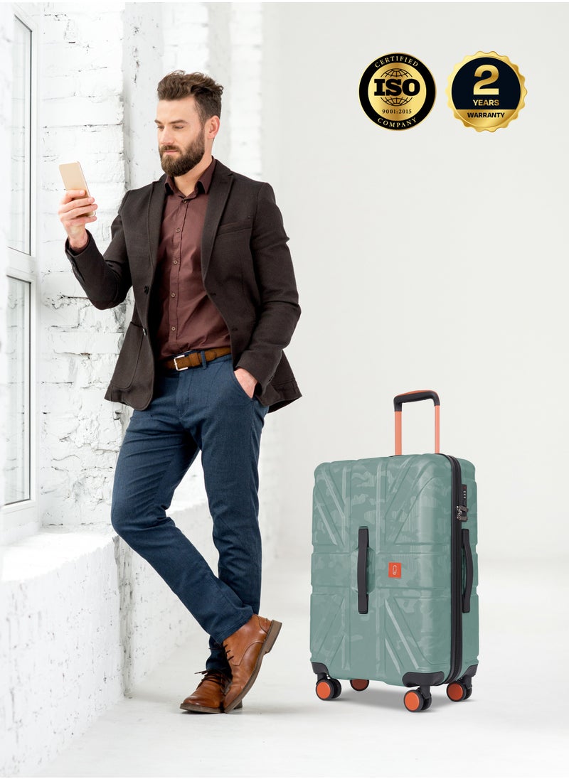PARAJOHN - Urban Trekker 3 Pcs ABS Luggage Trolley Set - Green - Image 1