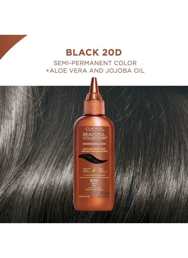 Clairol Professional - Beautiful Collection Hair Color, 20D Black, 3 Oz - Image 1