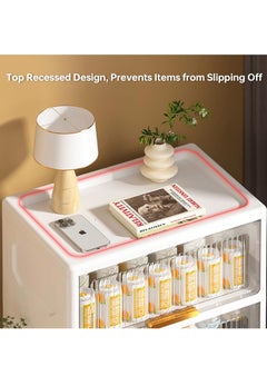 JANTENS Foldable Storage Boxes 4 Tier Storage Bins With Lids, Large Storage Bins Kitchen Organization Cabinet, Closet Storage and Organization Storage Containers for Home Kitchen Bedroom  - Image 3