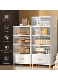 JANTENS Foldable Storage Boxes 4 Tier Storage Bins With Lids, Large Storage Bins Kitchen Organization Cabinet, Closet Storage and Organization Storage Containers for Home Kitchen Bedroom  - Image 5