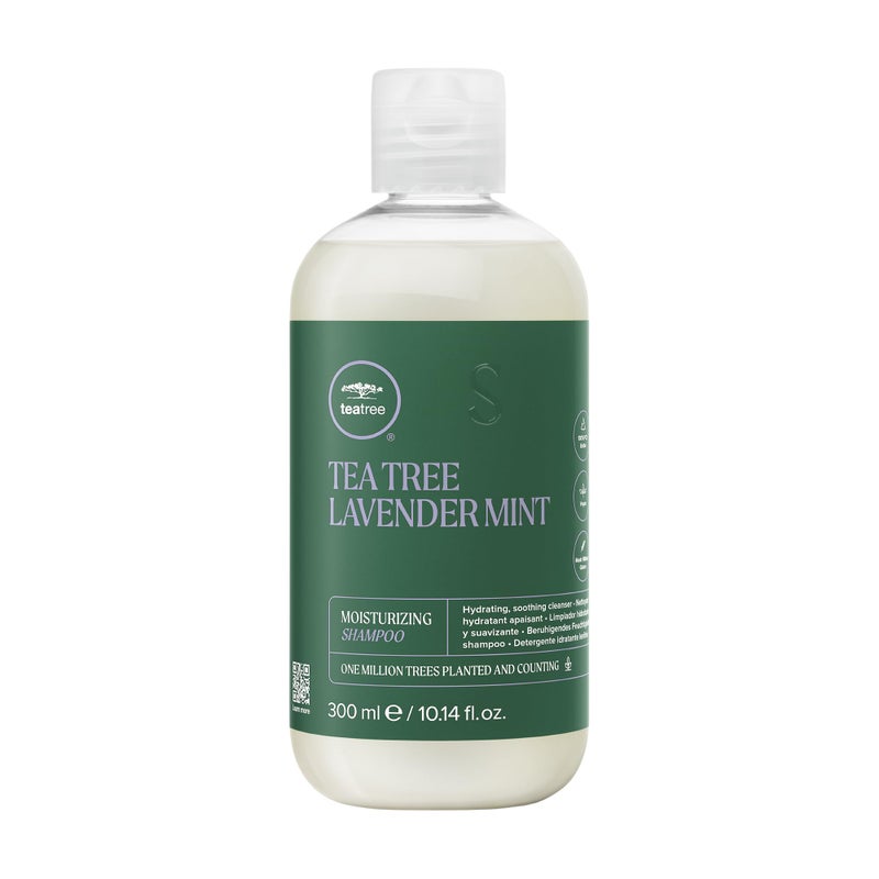 Tea Tree Lavender Mint Moisturizing Shampoo, Hydrates + Soothes, For Coarse + Dry Hair, 10.14 fl. oz. - Image 1