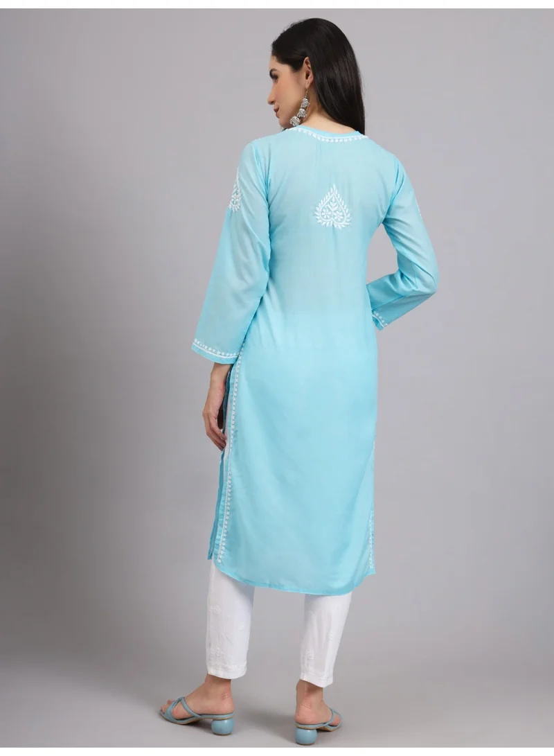 الايا كورتا شيكانكاري قطنية مطرزة يدويًا للسيدات -AL3997