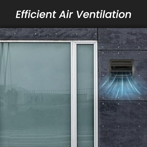 Repa Market 4 Inch White Dryer Vent Hood/Duct Cover for Walls or Ducting/ABS Plastic Grille with Flaps & Insect Screen/Exhaust and Dryer Vent Covers for Indoor & Outdoor Use - Image 3