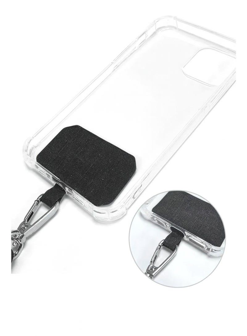 سلسلة موبايل طويلة إستراس بطول 60 سم تجمع بين الفخامة والأناقة لحماية هاتفك بأسلوب عصري يناسب النساء الأنيقات، وتتميز بقفل آمن وتصميم عريض فاخر يمنحك مظهرًا راقيًا وجذابًا. - Image 5