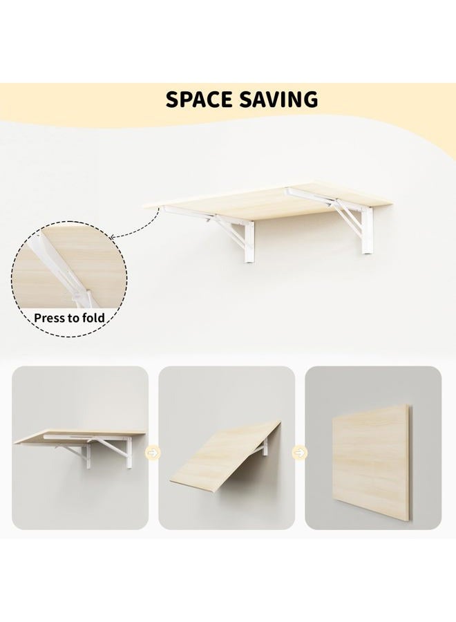 GOYLSER Laundry Room Wall Mounted Folding Table, Kitchen Restaurant Home Bar Work Table, Waterproof Easy to Install and Clean - Image 4