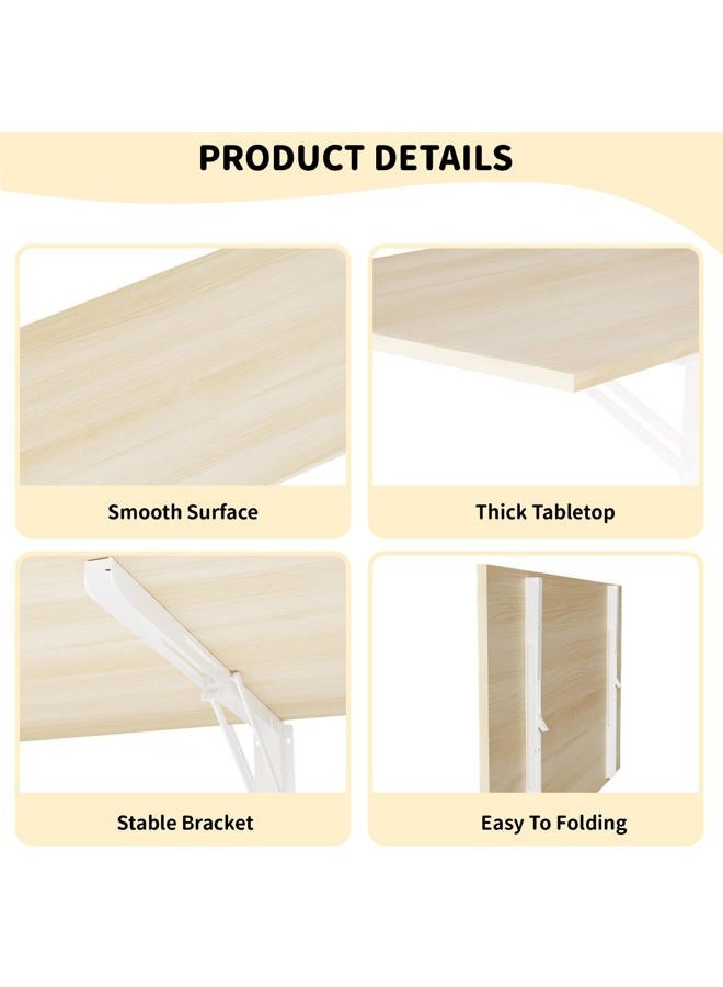 GOYLSER Laundry Room Wall Mounted Folding Table, Kitchen Restaurant Home Bar Work Table, Waterproof Easy to Install and Clean - Image 5