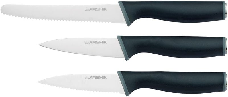 Arshia 3-Piece Kitchen Knife Set with Stainless Steel Blades - Image 1