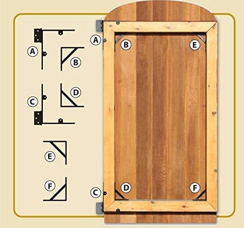 Nuvo Iron Gate Corner Frame Brace Kit, Black, 1 Count (Pack of 1) - Image 5