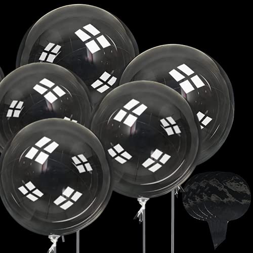 FI - FLICK IN Transparent Latex Bubble Balloons 20 Inches (after inflating) Crystal Clear Bobo Balloon for Led Light Up Helium Style (Pack of 10) - Image 1