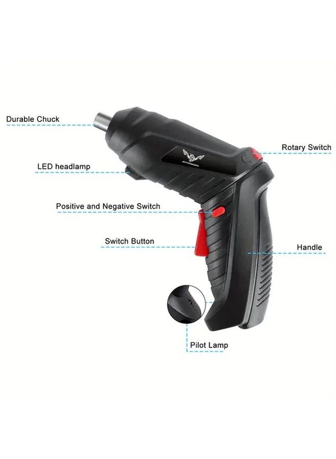 26 قطعة مجموعة أدوات الطاقة اللاسلكية للتدريبات، بطارية ليثيوم 3.6 فولت، لإصلاحات المنزل - Image 4