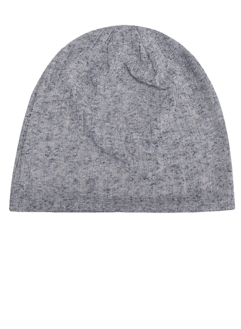 Loquat Unisex Infinity Scarf Headwear Cap Breathable Beanie Hat Grey 