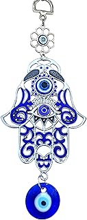 Betterdecor Blue Evil Eye Hamsa Hand Wall Hanging Ornament (with a  Pouch)-023 - Image 1